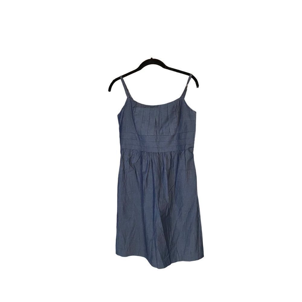New York & Company, women’s indigo, denim empire waist, sundress, S/6